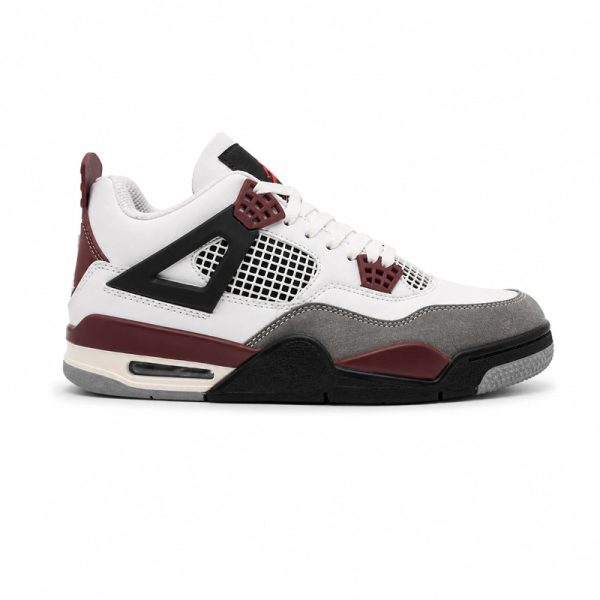کفش و کتانی مردانه ساقدار مدل جردن NIKE AIR JORDAN 4 رنگ سفید طوسی کد 2134