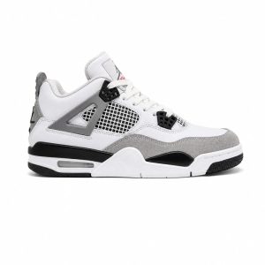 کفش و کتانی مردانه ساقدار مدل جردن NIKE AIR JORDAN 4 رنگ سفید مشکی  کد 2727