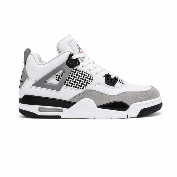 کفش و کتانی مردانه ساقدار مدل جردن NIKE AIR JORDAN 4 رنگ سفید مشکی  کد 2727